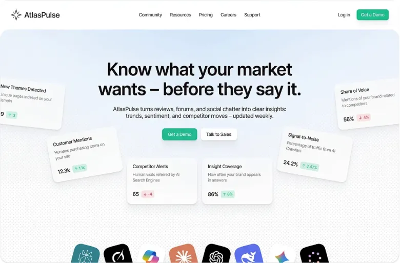 The AtlasPulse interface, changed in stages without disrupting live use